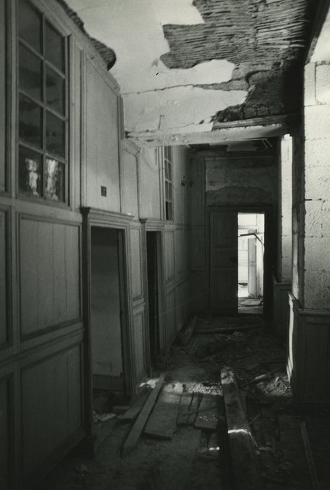 Chateau de Sauvages : Rez-de-chaussée, couloir, vue générale