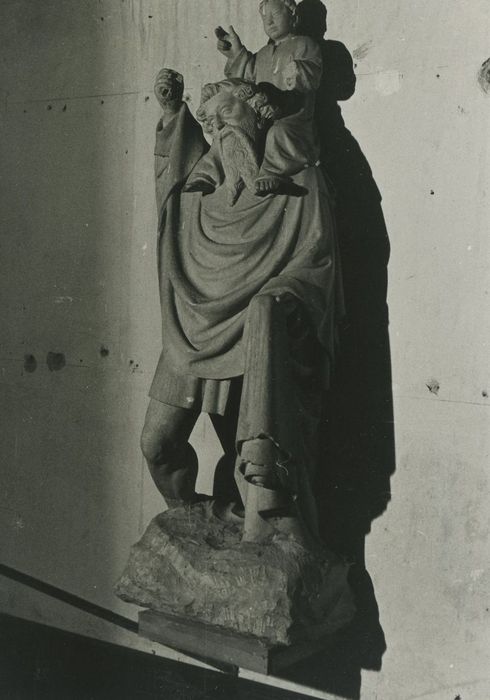 statue : Saint Christophe - © Ministère de la Culture (France), Médiathèque du patrimoine et de la photographie, tous droits réservés