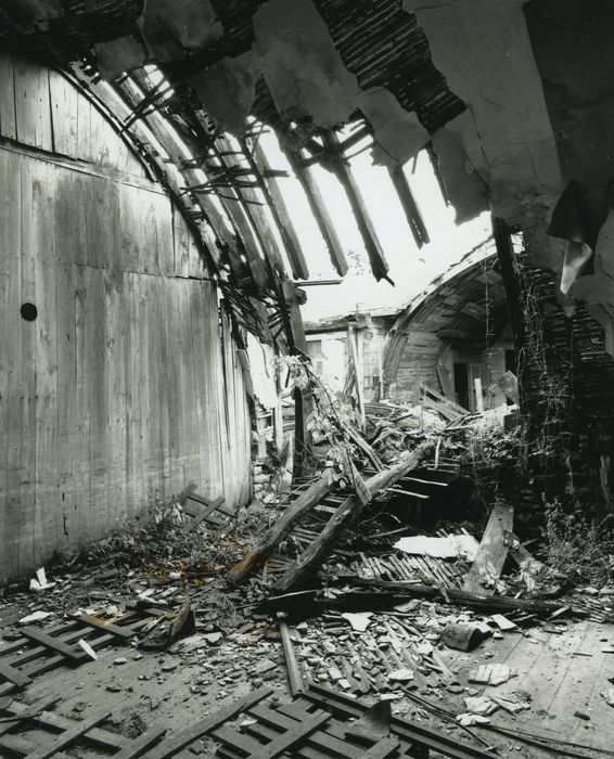 Anciennes Papeteries de Villette : Vue partielle de la voûte d’un des bâtiments en hémicycle
