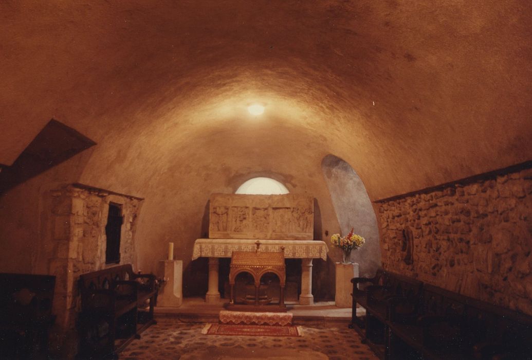 Eglise Saint-Aré : Crypte, vue générale