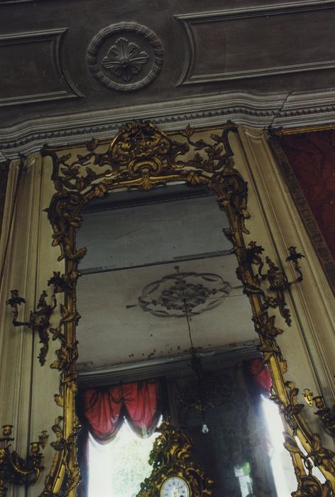 Hôtel de La Battut : Appartement nord, salon Napoléon III, détail du trumeau de glace