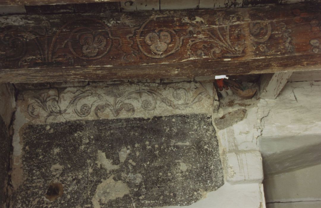 Manécanterie Notre-Dame (ancien Hôtel de Saint-Vidal) : Plafond, détail des peintures monumentales