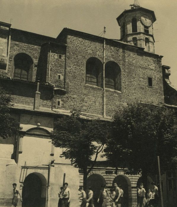 Ancien collège royal, actuellement lycée Charles et Adrien Dupuy : Cloître, galerie nord, vue partielle