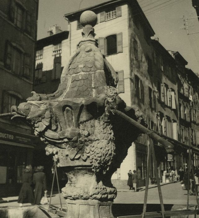 Fontaine du Plot, dite de la Bedoyre, vue partielle