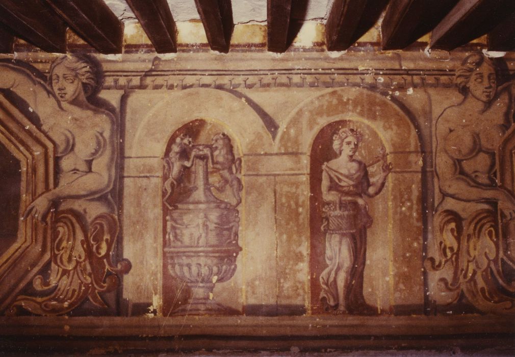 Château de Rustrel : Peintures monumentales, détail