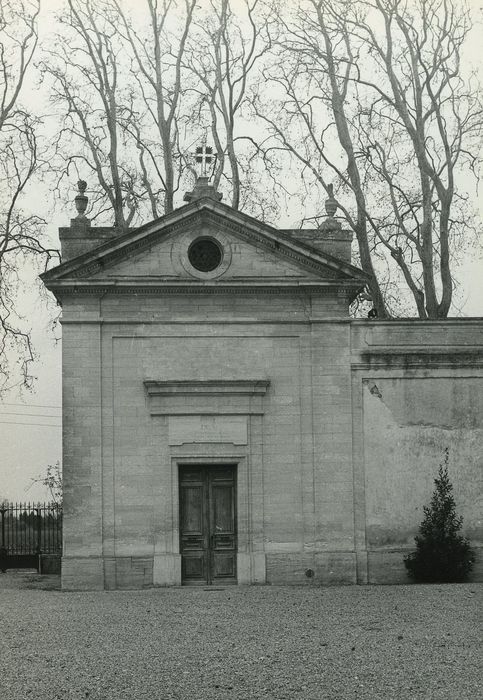 Château de Tourreau : Chapelle, façade est, vue générale