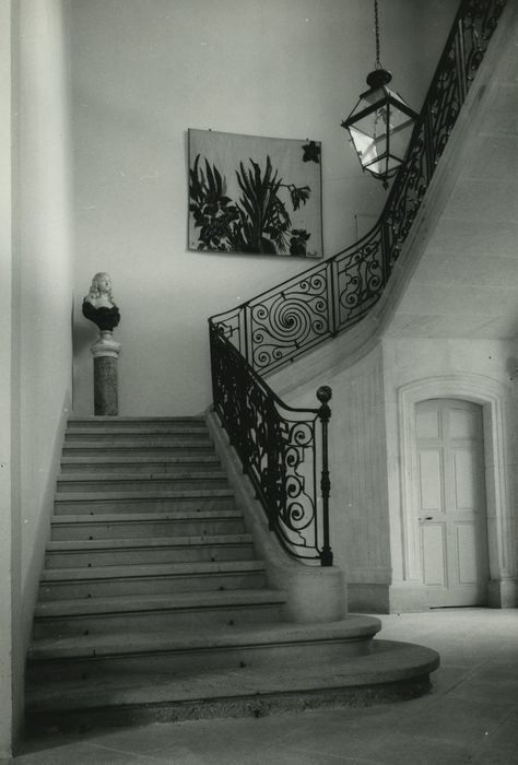 Château de Tourreau : Escalier d’honneur, vue générale