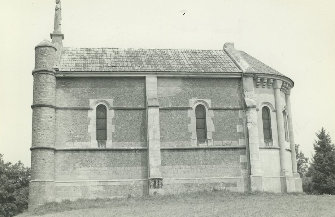 Chapelle Notre-Dame-de-Lourdes-de-Tête-Ronde : Façade latérale sud, vue générale