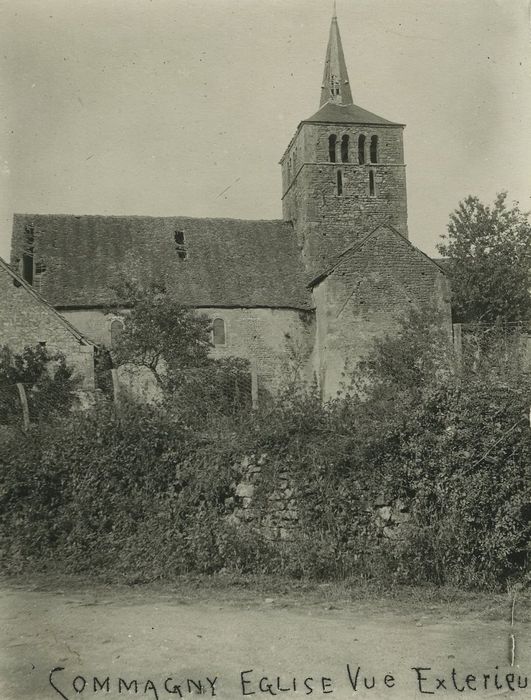 Prieuré de Commagny (ancien) : Façade latérale sud, vue générale