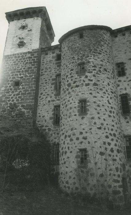 Château de Rochebrune : Façade sud-est, vue partielle