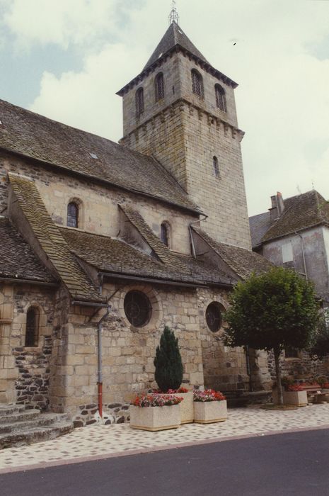 Eglise Saint-Sauveur : Façade latérale sud, vue partielle