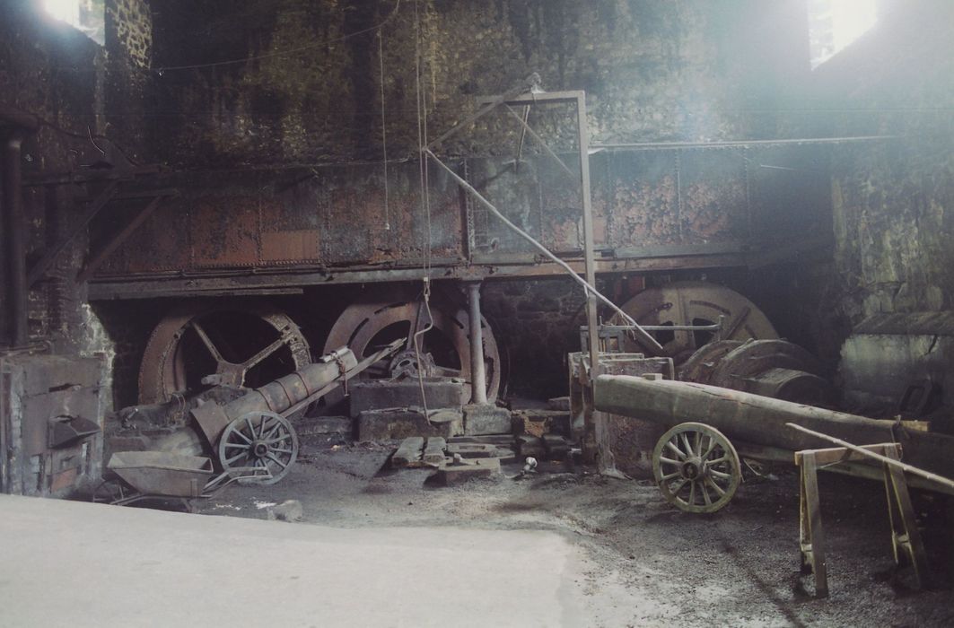 Fabrique de faux Dorian du Foultier, actuellement musée : Usine, roues hydrauliques, bâches et martinets, vue générale