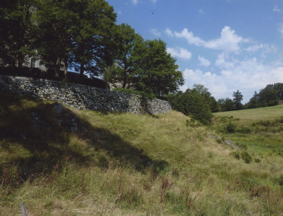 Château de Vachères : Enceinte extérieure sud, vue partielle