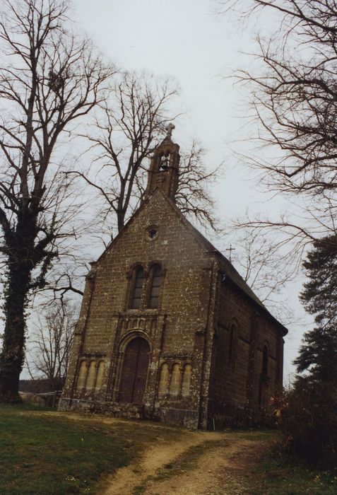 Château de Saulières : Chapelle, ensemble sud-ouest, vue générale