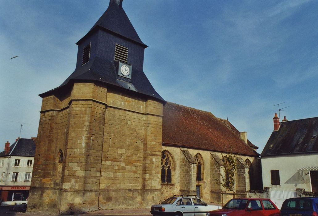 Eglise : Façade latérale sud, vue générale