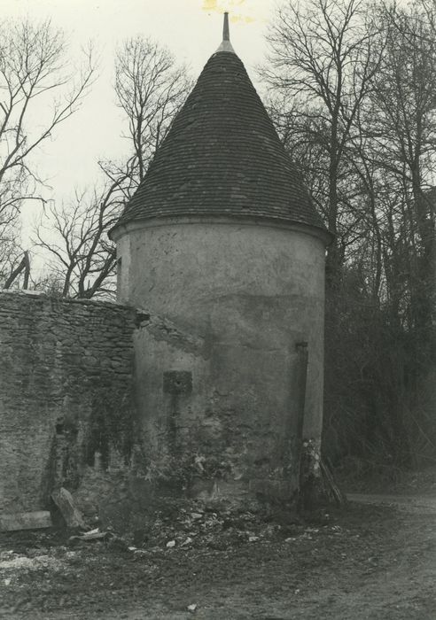 Château des Granges : Tour d’enceinte nord-ouest, vue générale