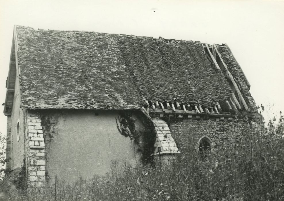 Léproserie Saint-Lazare (ancienne) : Façade latérale sud, vue générale