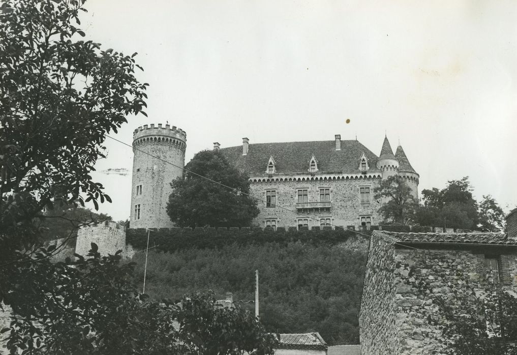 Château de Paulhac : Ensemble sud, vue générale