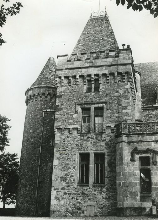 Château de Paulhac : Tour nord, vue générale