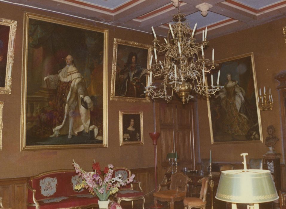 Château de Paulhac : Salon, vue partielle