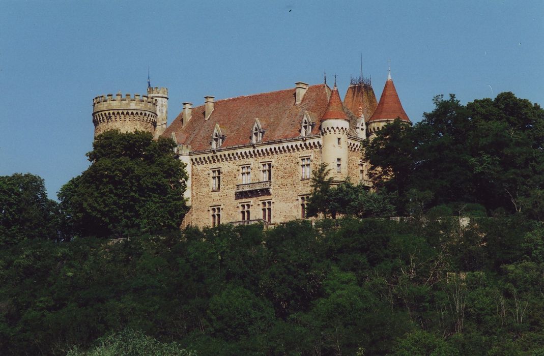 Château de Paulhac : Ensemble sud, vue générale