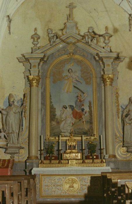 Autel et retable de sainte Beline