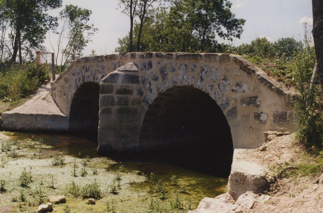 Pont et chaussée surélevée de l'ancien château de Jaillac : Pont n°2, face est, vue générale