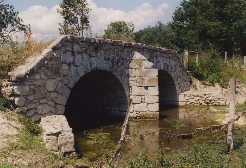 Pont et chaussée surélevée de l'ancien château de Jaillac : Pont n°3, face est, vue générale