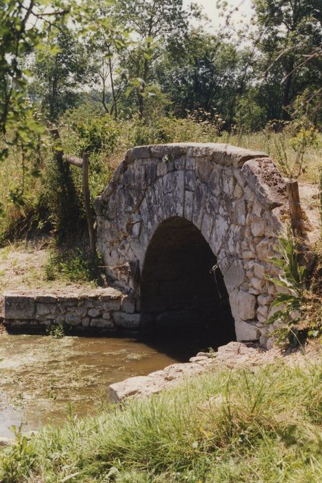 Pont et chaussée surélevée de l'ancien château de Jaillac : Pont n°4, face est, vue générale