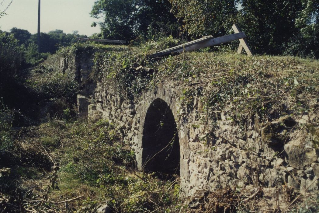 Pont et chaussée surélevée de l'ancien château de Jaillac, vue partielle