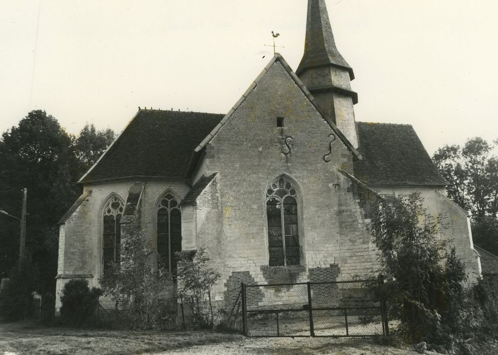 Chapelle de Brantigny : Façade latérale nord, vue générale