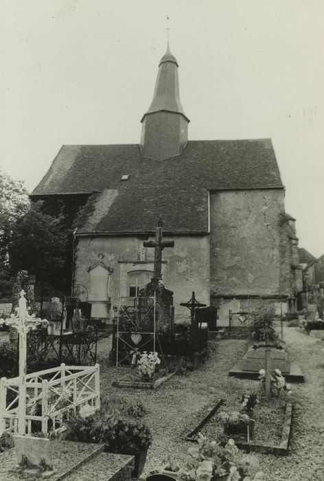 Eglise de Puits : Façade ouest, vue générale