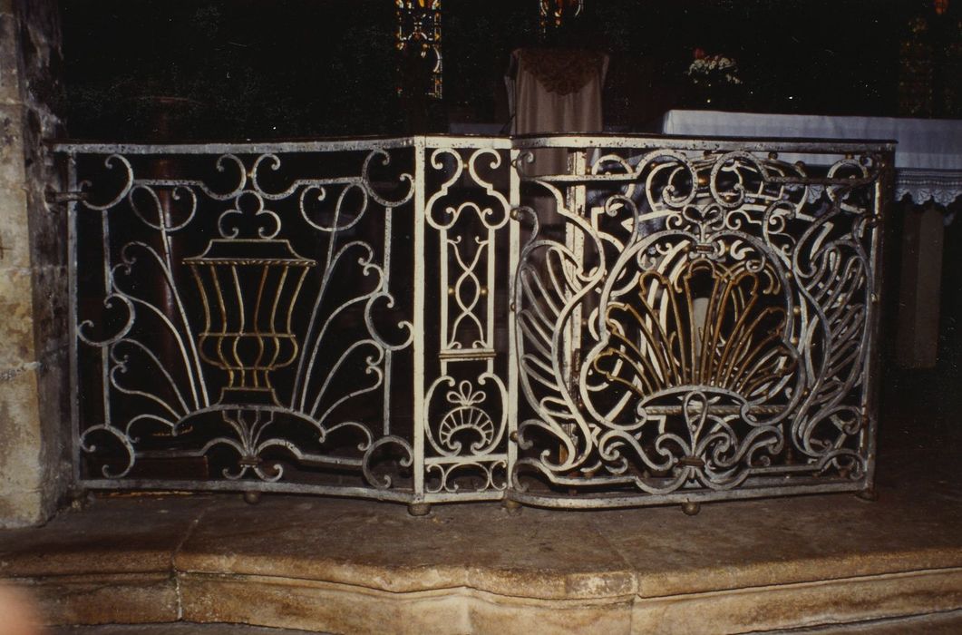 clôture de choeur (grille de communion), vue partielle