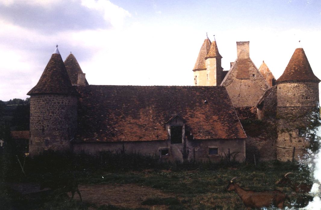 Château du Sauvement : Ensemble est, vue générale