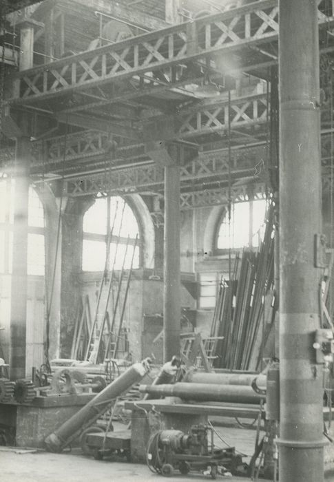 Usines Schneider (anciennes), ou ancienne halle aux grues et aux machines : Vue partielle des ateliers