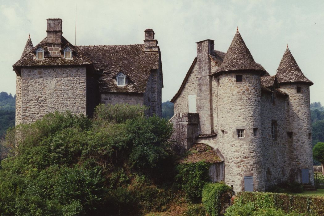 Château fort de Montbrun : Vue générale du château depuis l’Est