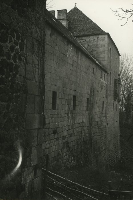 Château de Murat-la-Rabbe : Façade nord, vue partielle