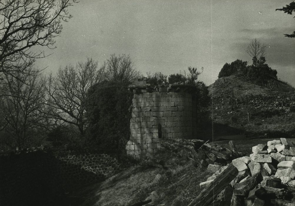 Château de Murat-la-Rabbe : Chapelle, chevet, vue générale