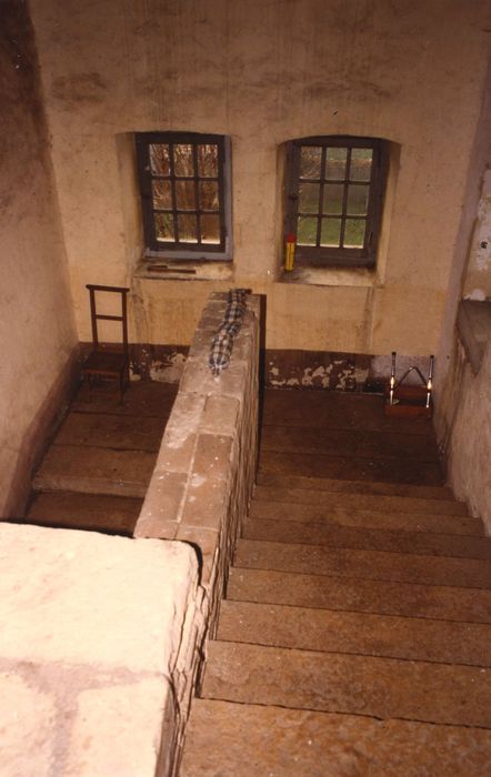 Château de Ponneau : Escalier, vue partielle