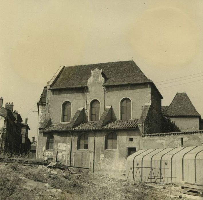 Couvent des Ursulines (ancien) : Chapelle, façade latérale, vue générale