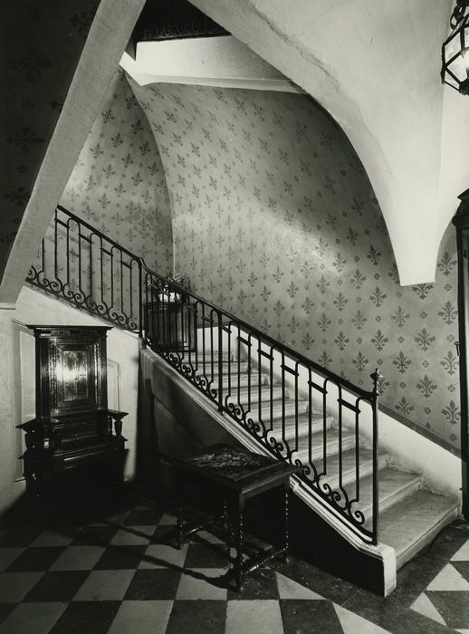 Hôtel Vantey : Escalier d’honneur, vue partielle