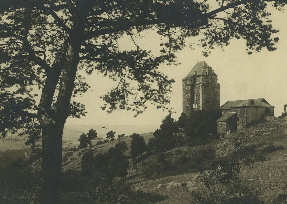 Château de Pompignac : Vue générale du château dans son environnement le Sud-Est, vue générale