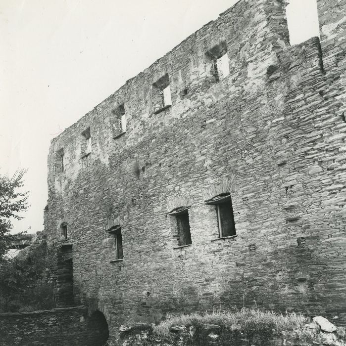 Ancien couvent Saint-Joseph : Façade est, vue partielle des ruines