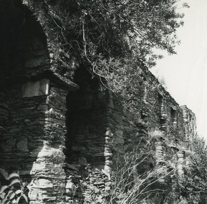 Ancien couvent Saint-Joseph : Façade sud, vue partielle des ruines