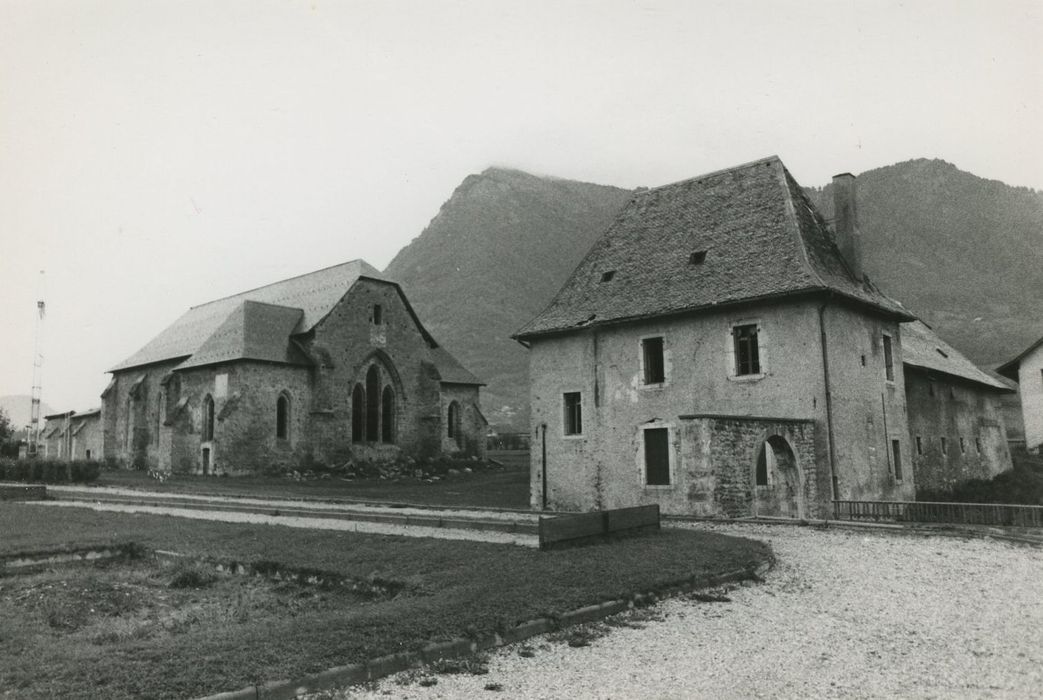 Abbaye de Mélan (ancienne) : Ensemble sud-est, vue générale