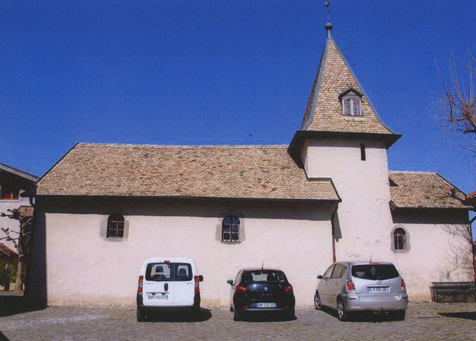 Chapelle de Concise : Façade latérale sud, vue générale