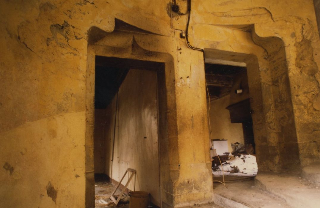 Château de Marclaz : Tour d’escalier, 1er étage, vue partielle