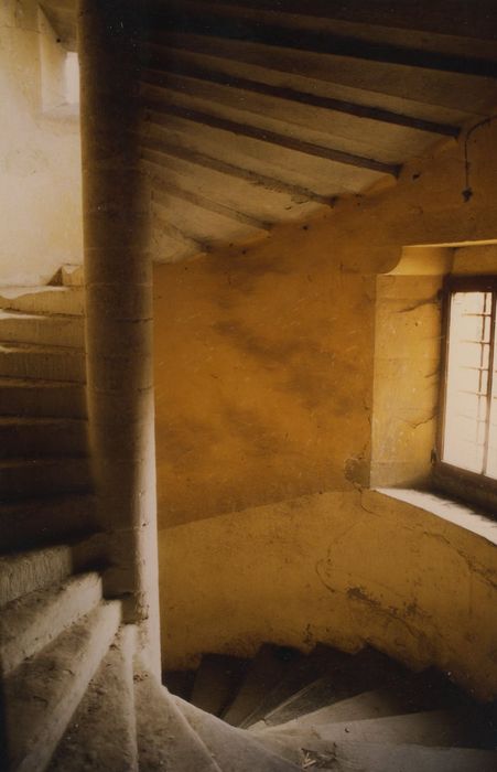 Château de Marclaz : Tour d’escalier, vue partielle