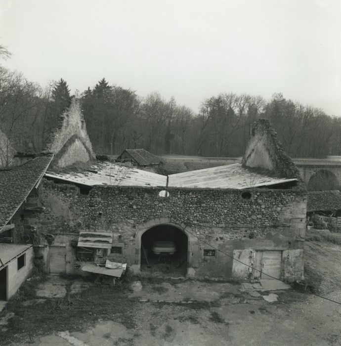 Château de Marclaz : Grange, façade nord, vue générale