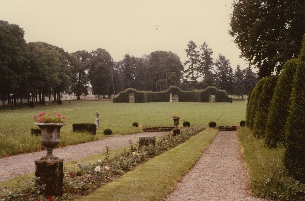 Château de Chaumont : Jardin sud, vue générale